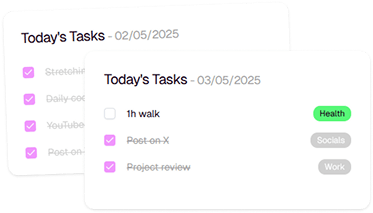 Daily to-do list