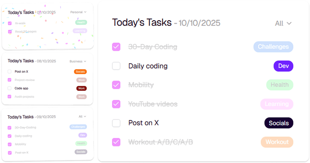 Daily to-do list